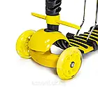 Самокат 5in1 "Божа корівка" Yellow з бортиком, фото 4