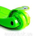 Дитячий самокат MAXI Green Складна ручка, фото 6