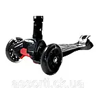 Дитячий самокат MAXI Black Складна ручка, фото 4