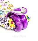 Дитячий самокат MAXI. Violet Flowers. Складна ручка!, фото 5