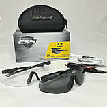 Окуляри тактичні ESS ICE 2X NARO (дужки 2шт. + лінзи 2 шт), 740-0001, фото 3