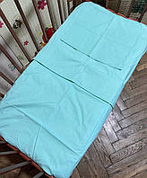 Детское постельное сменное белье в кроватку, манеж 3 в 1, наволочка, пододеяльник, простынь на резинке