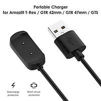 Зарядний пристрій для смарт годинників Amazfit GTS / GTR 42 / GTR 47 / T-Rex, фото 6