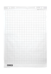 Блок паперу для фліпчартів, 64х90 см, клітинка, 30 арк., офсет 70 г/м2, карт.коробка