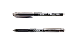 Ручка гелева "Пиши-Стирай" EDIT, 0.7 мм, чорні чорнила