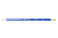 Олівець графітовий, JOBMAX, НВ, з гумкою, пластиковий, синій корпус