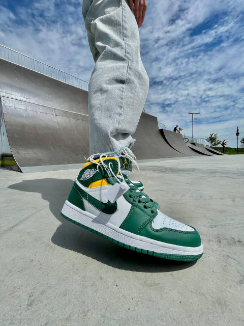 Nike Air Jordan 1 Mid Green Yellow ID 1661415773 2700 Prom.ua