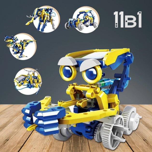 Детский конструктор робот Solar Robot 11 в 1 | интерактивная игрушка на солнечных батареях,SK - фото 1 - id-p1661423401