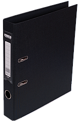 Папка-реєстратор двостороння ELITE, А4, ширина торця 50 мм, чорна