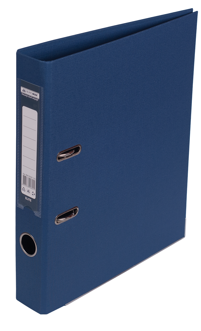 Папка-реєстратор двостороння ELITE, А4, ширина торця 50 мм, темно-синя, фото 1