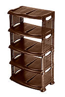 Поличка взуттєва ротанг 5 ярусів
