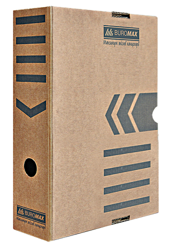 Купить Бокс для архивации документов, JOBMAX, 80 мм, крафт, цена 21.38 ...