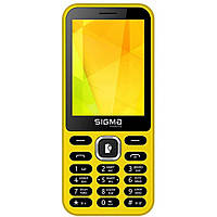 Кнопочный телефон Sigma mobile X-style 31 Power Yellow (UA UCRF)