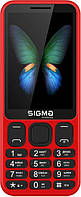 Кнопковий телефон Sigma mobile X-style 351 LIDER Red (UA UCRF)