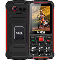 Защищенный кнопочный телефон Sigma mobile X-treme PR68 Black-red (UA UCRF)