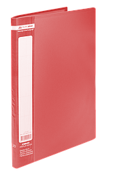 Папка пластикова з 20 файлами, JOBMAX, А4, червона