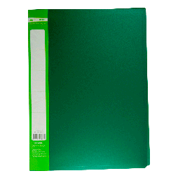 Папка пластикова з 30 файлами, JOBMAX, А4, зелена