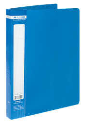 Папка пластикова з 40 файлами, JOBMAX, А4, синя