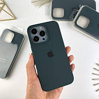 Силиконовый чехол на Айфон 13 Про c закрытым низом | iPhone 13 Pro Forest Green (54)