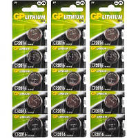 От 10 шт. Батарейка GP 2016 "таблетка" купить оптом