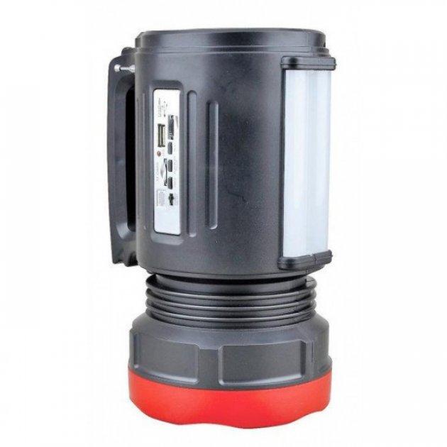 Переносной фонарь-прожектор павербанк радио LUXURY YJ-2890 |10W/FM/power bank/3хOUT4V/ЗП220В/3реж| Черный - фото 3 - id-p1661430469