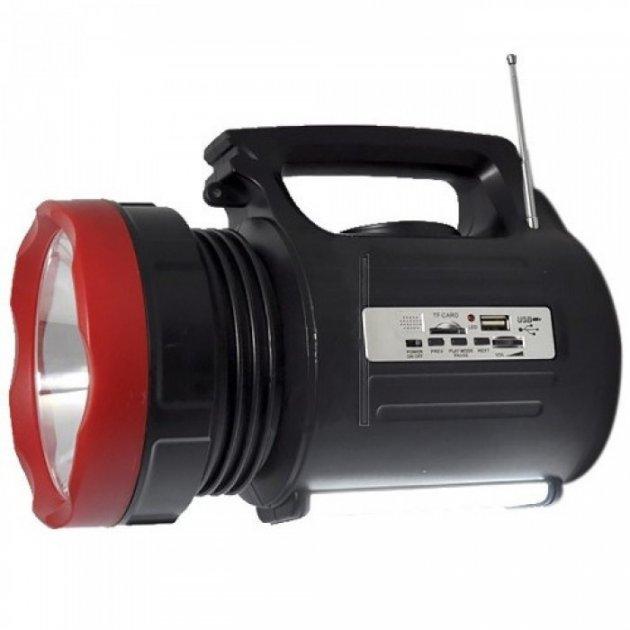 Переносной фонарь-прожектор павербанк радио LUXURY YJ-2890 |10W/FM/power bank/3хOUT4V/ЗП220В/3реж| Черный - фото 6 - id-p1661430469