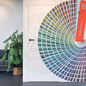 Приховані двері ґрунт під фарбування на 2 петлі, відкривання на себе