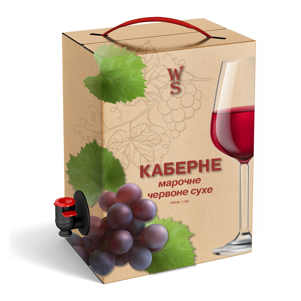 Вино «Каберне» столовое красное сухое 5 л.: продажа, цена в Одессе ...
