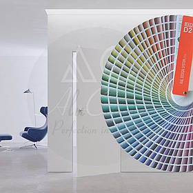 Приховані двері ґрунт під фарбування на 3 петлі, відкривання на себе