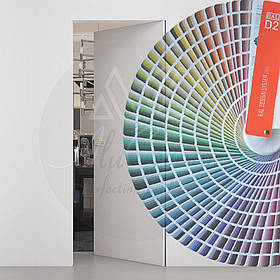 Приховані двері ґрунт під фарбування на 2 петлі, відкривання від себе