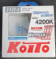 Лампа KOITO - P0757W WhiteBeam III (4200К) HB4 2шт