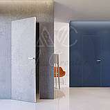 Приховані двері ґрунт під штукатурку на 2 петлі, відкривання на себе, фото 4