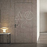 Приховані двері ґрунт під штукатурку на 2 петлі, відкривання на себе, фото 3