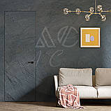 Приховані двері ґрунт під штукатурку на 2 петлі, відкривання на себе, фото 8