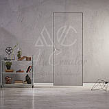 Приховані двері ґрунт під штукатурку на 2 петлі, відкривання на себе, фото 7