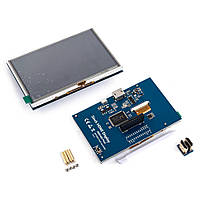 Дисплей Raspberry 5inch HDMI Display 800X480 XPT2046 Touch Controller