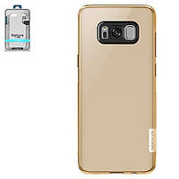 Чехол Nillkin Nature TPU Case для Samsung G955 Galaxy S8 Plus, коричневый, прозрачный, Ultra Slim, силикон,