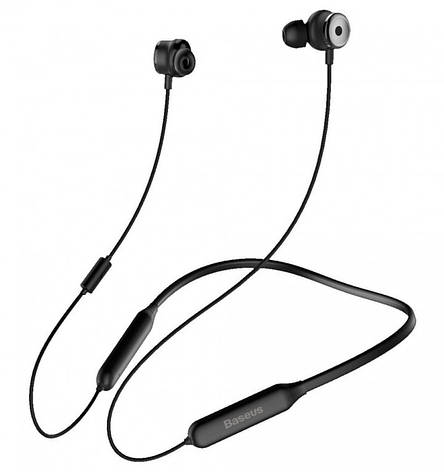 Навушники вакуумні безпровідні з мікрофоном Baseus SIMU Active Noise Reduction S15 Чорний (NGS15-01), фото 1