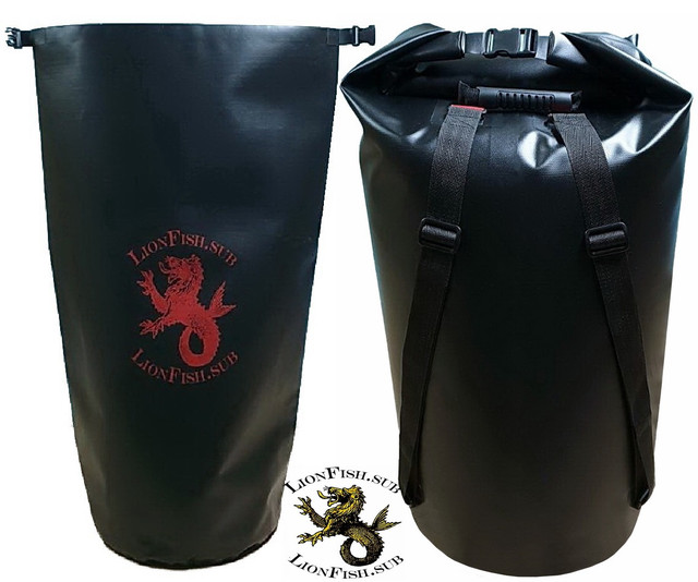 Гермомешок Сумка - Баул от производителя LionFish.sub для Вещей, Снаряжения, Рыбы. ПВХ