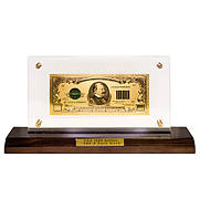 Подарочная банкнота 1000 USD (доллар) США в коробке 14.5*28 см Гранд Презент ГП600074
