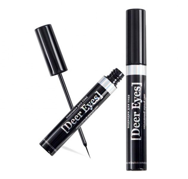 Рідка підводка для очей з кісточкою чорна Relouis Deer Eyes Black 7 г