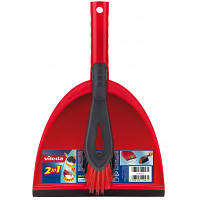 Комплект для уборки Vileda Dustpan 2 в 1 Совок с короткой ручкой и щеткой (4023103172326) - Топ Продаж!