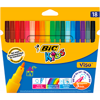 Фломастеры Bic Kids Visa 880, 18 цветов (bc888681) - Топ Продаж!