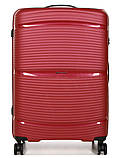 Валіза Snowball середня M поліпропілен червона 67х45х26см/65л/2.6кг, фото 3