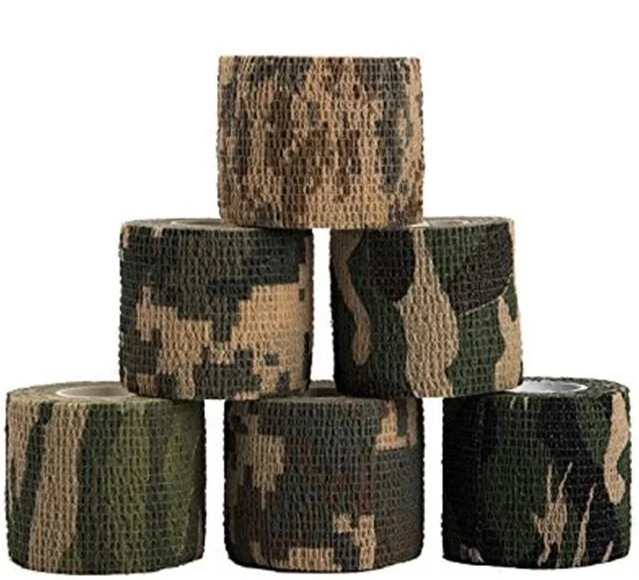 Маскувальна камуфляжна стрічка (лісовий камуфляж) 5см х 450см