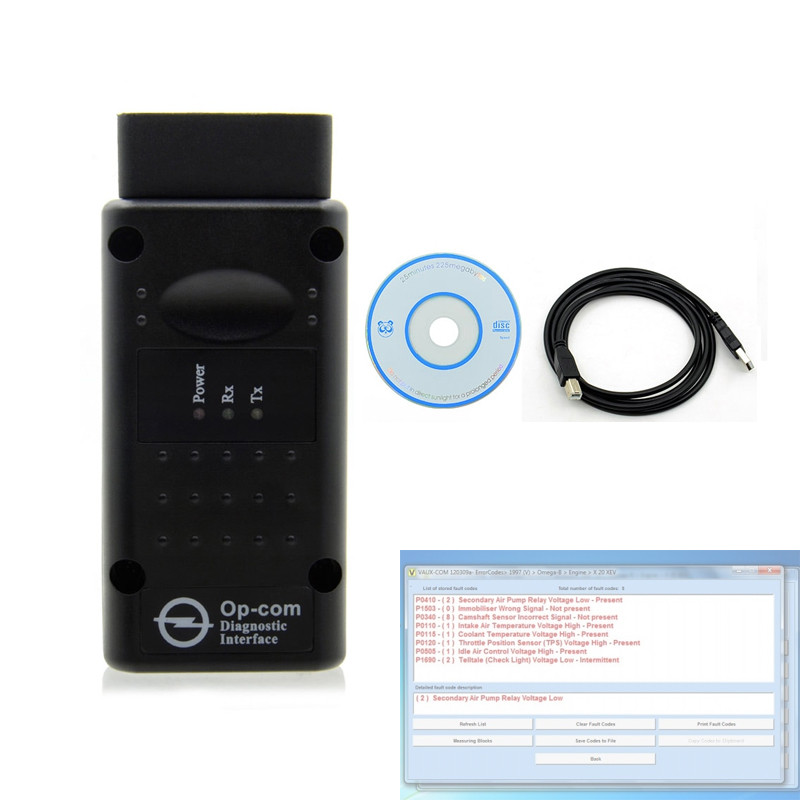 OP-COM V1.99 PIC18F458 OBD2 USB сканер діагностики авто Opel