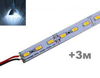 LED Лінійка 12В холодний + скотч 3М (на клейкій основі)