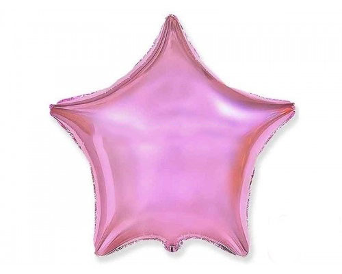 Фольгована куля Зірка Рожева перламутрова 18' Flexmetal, фото 1