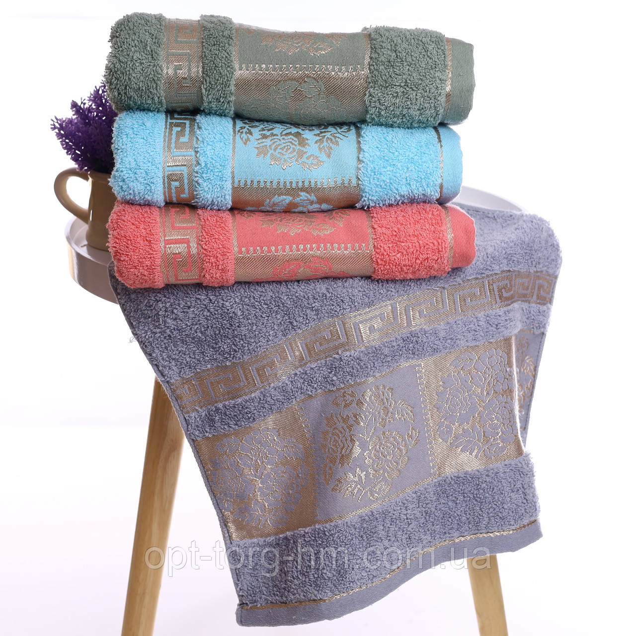 Полотенца Роза 100*50 см, фото 1