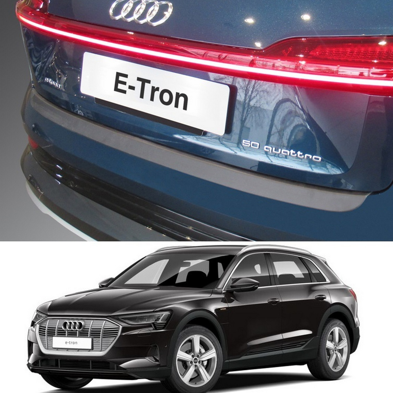Пластикова захисна накладка на задній бампер для Audi E-Tron 2018+
